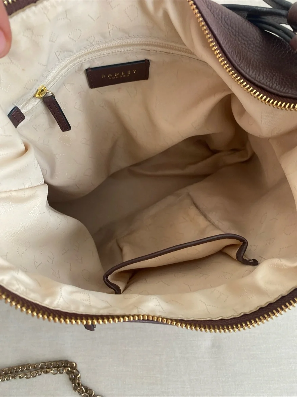 Radley London Postman Mews Medium Leather Shoulder Bag - Rich Brown Hobo